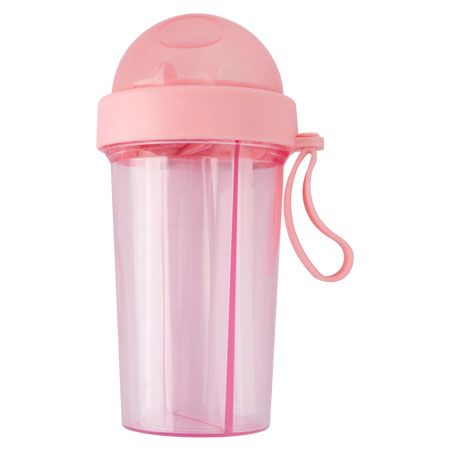 COPO TAMPA CANUDO 420ML PLASTICO PC 6,5CM X 8,5CM X 18,5CM