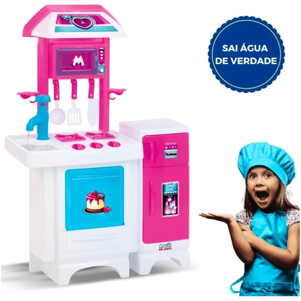 COZINHA COMPLETA PINK COM AGUA
