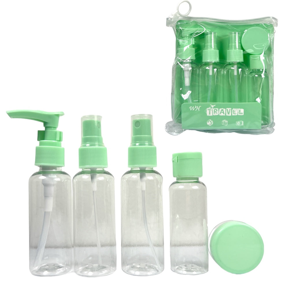 KIT FRASCOS VIAGEM COM 6 PEÇAS