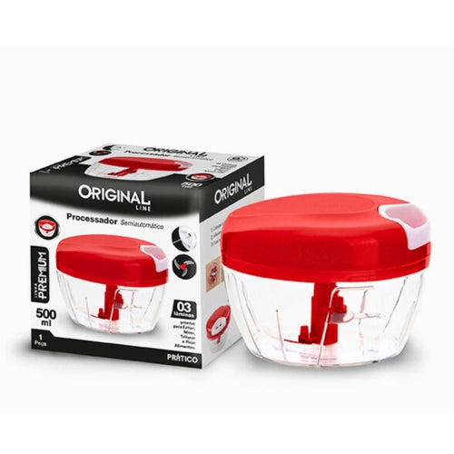 PROCESSADOR DE ALIMENTOS 500 ML VERMELHO COOK