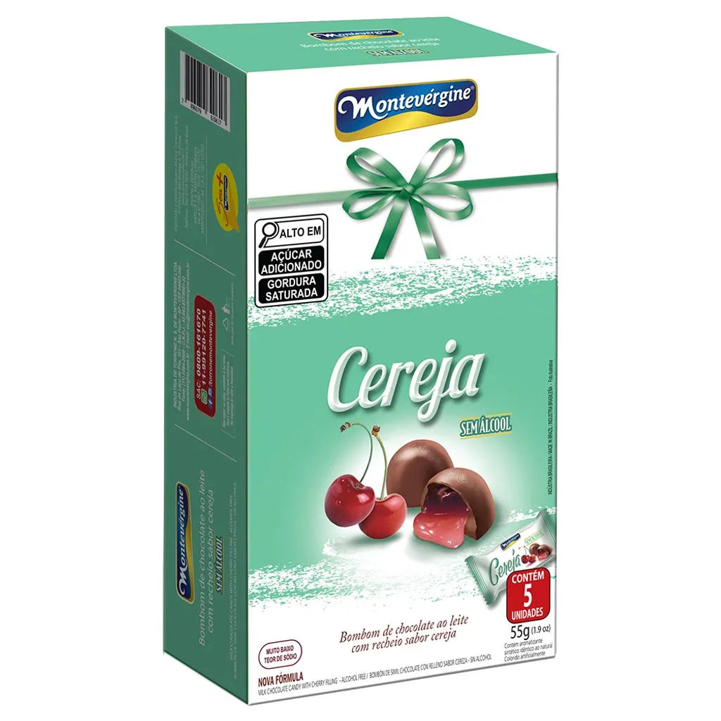 BOMBOM CEREJA RECHEADA 55G MONTEVERGINE