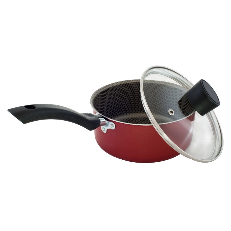 PANELA ENJOY 16 C/ TP VIDRO AA VERMELHO