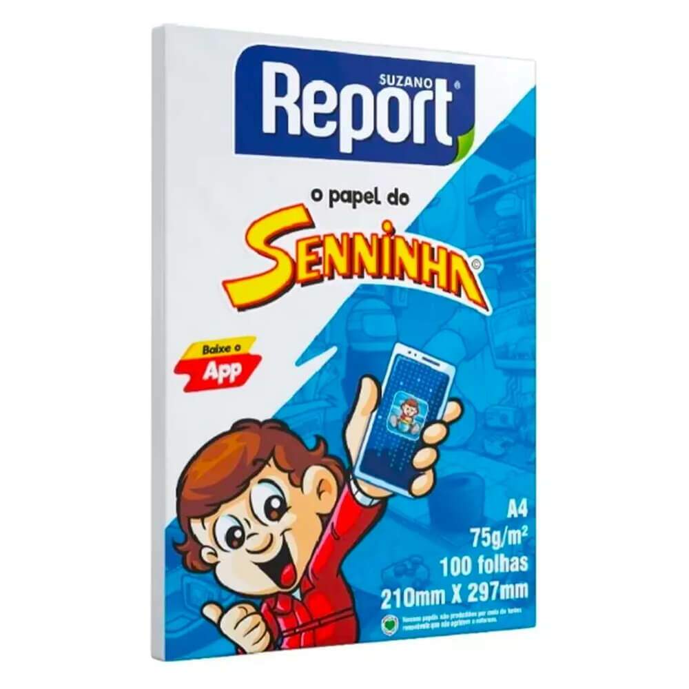 PAPEL SULF A 4 75G SENNINHA AM 100FLS