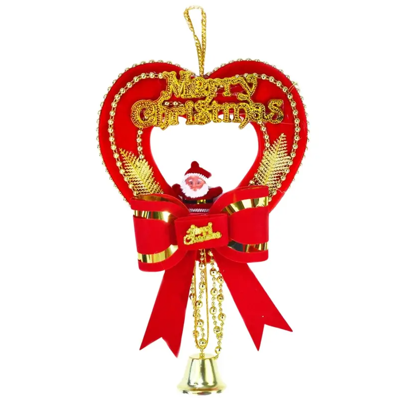 ENFEITE DE CORAÇÃO PAPAI NOEL