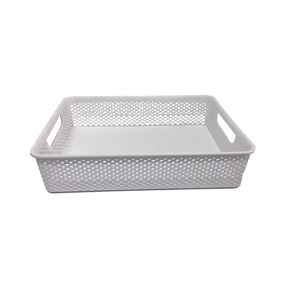 CESTO ORGANIZADOR BRANCO 30X21X7 CM LINEA