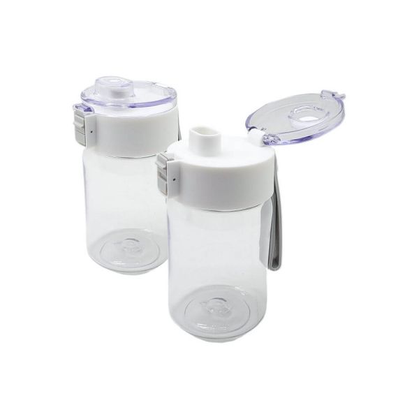 GARRAFA 350ML PLASTICO PC 6,7CM X 6,7CM X 13CM