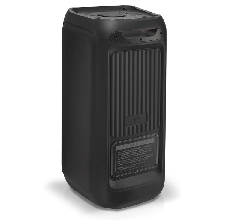 TRC - X1500 - Caixa de som bluetooth 1500W Rms; 2 alto-falantes de 8”; FULL LED; USB; leitor de cartão; função Gravador