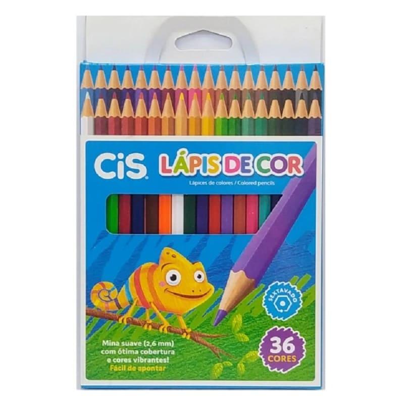 LAPIS DE COR CIS PLASTIC C/36UN