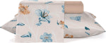 JOGO ROUPA DE CAMA LISO 100%CO ESTAMPADO 04 PECAS