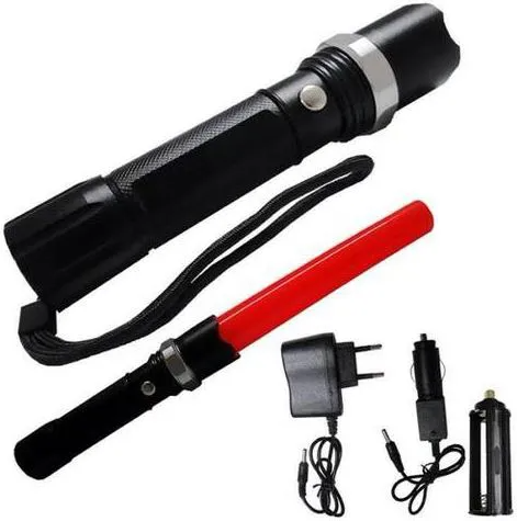 LANTERNA LED SWAT RECARREGÁVEL