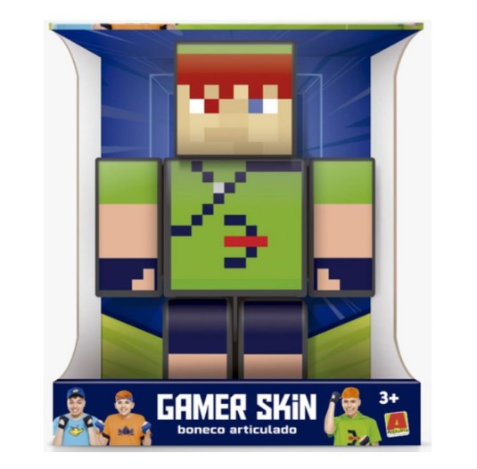 Boneco Robin Hood Gamer - Família Arqueira- 25cm - Minecraft -Youtube -Algazarra