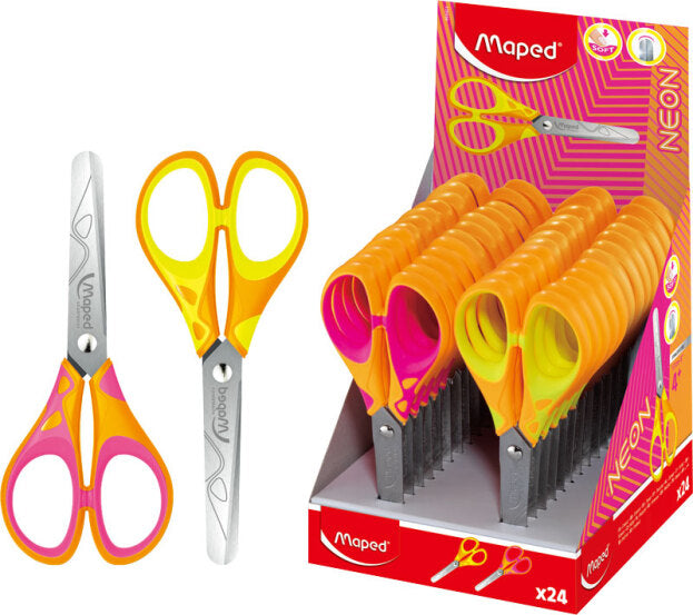 TESOURA 13 CM ESSENTIALS SOFT NEON CORES SORTIDAS