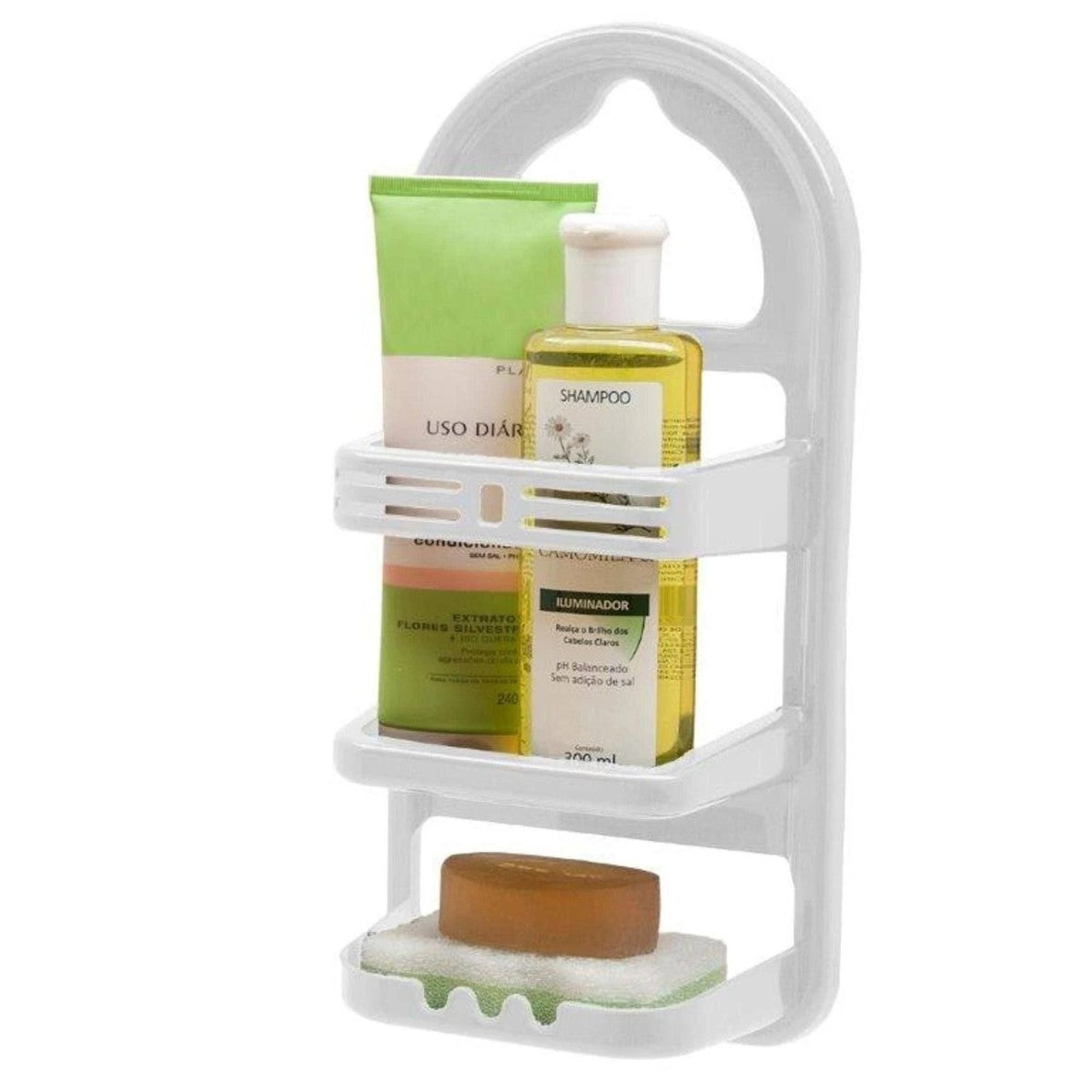 PORTA SHAMPOO BRANCO