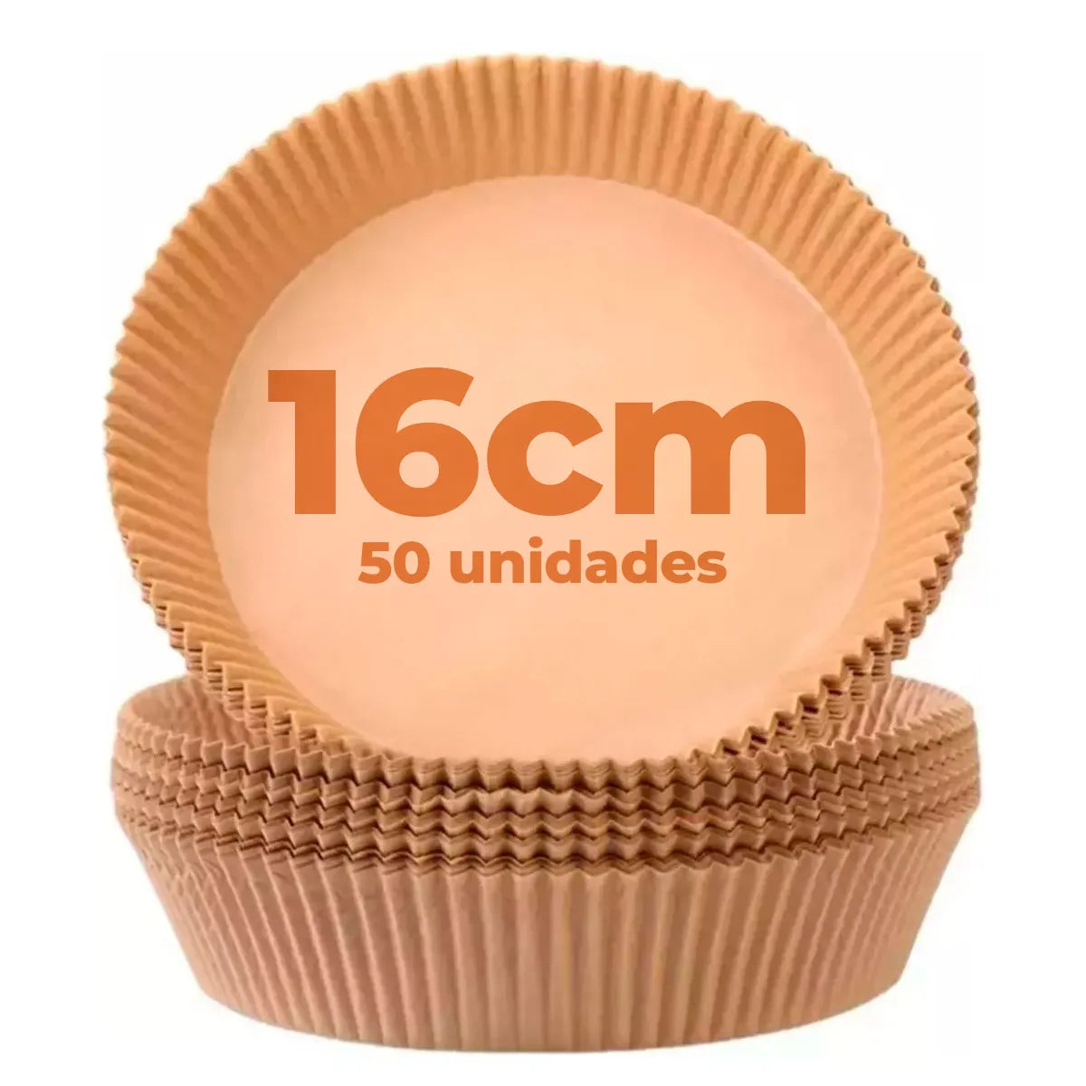 FORMA DESCARTAVEL PARA AIRFRYER, CONTEM 50 UNIDADES, EM 100% PAPEL, TAMANHO: 16X4,5CM - MARCA CASITA