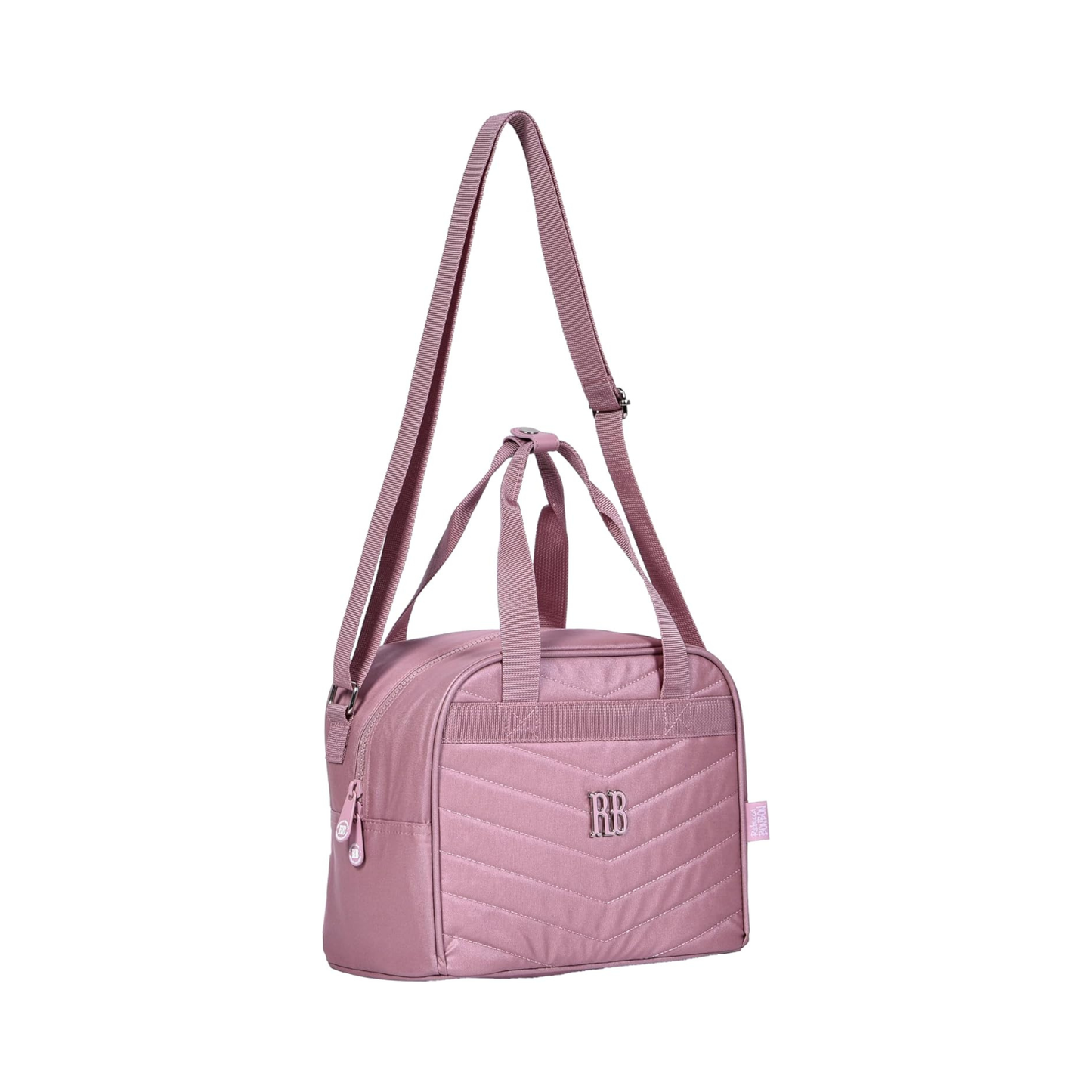 Lancheira Térmica Crinkle Metalizado Matelassê Rebecca Bonbon Rosa - Clio Style