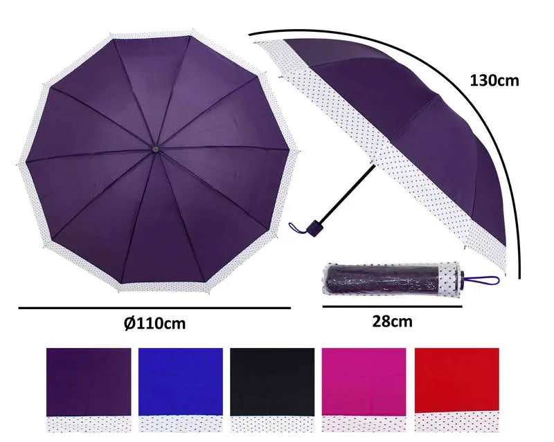 GUARDA CHUVA SOMBRINHA MANUAL EM POLIESTER 110CM