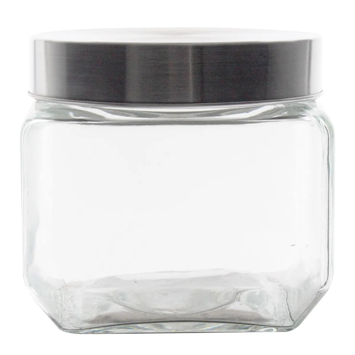 POTE VIDRO QD LISO TAMPA 800 ML