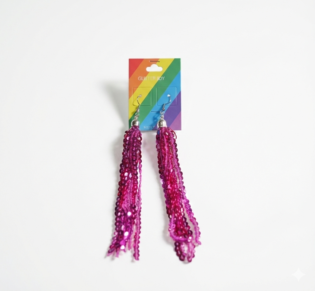 BRINCO FITAS EM LANTEJOULAS (PAR)