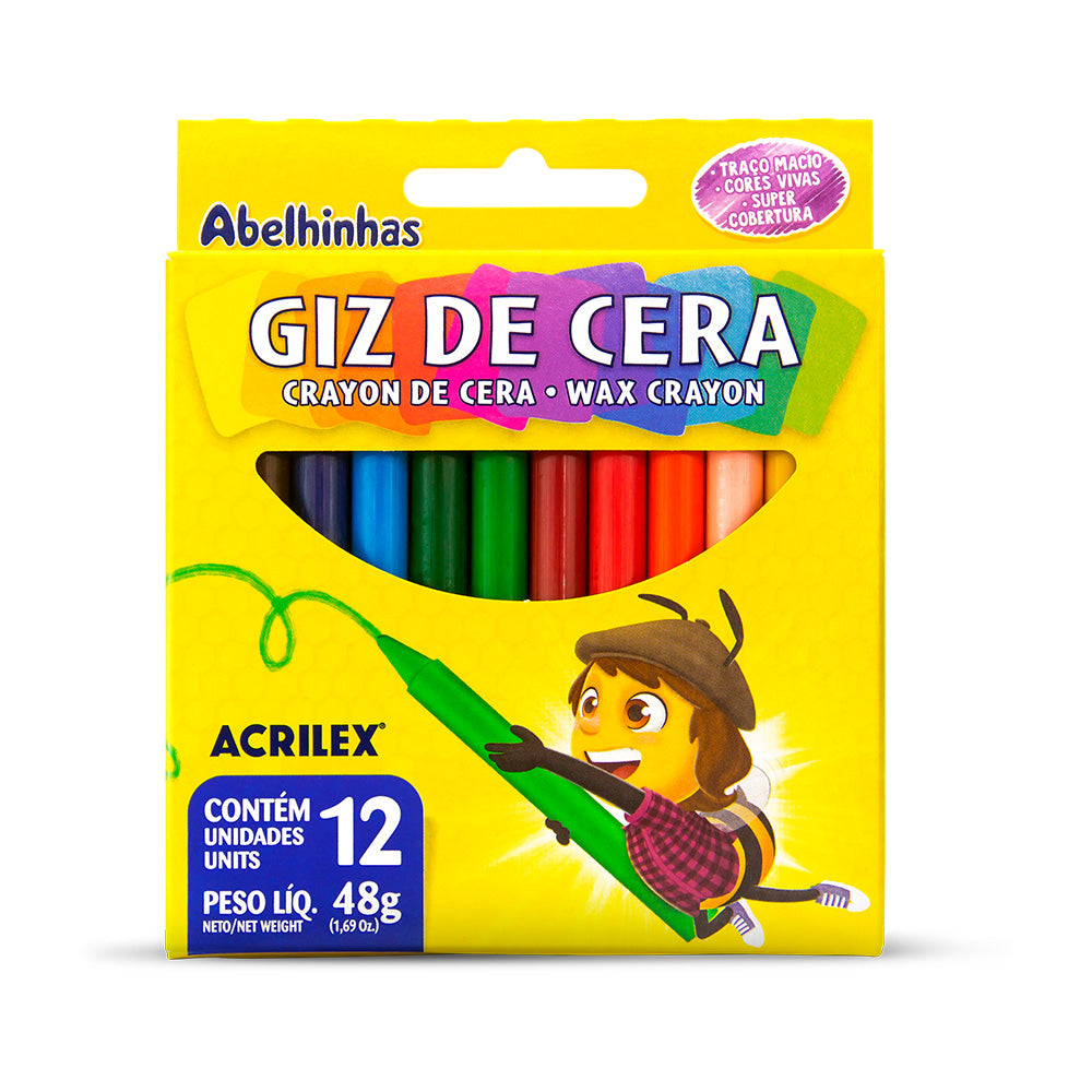 GIZ DE CERA 12 CORES 48g