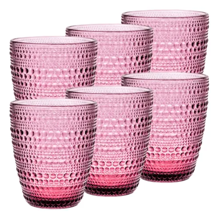 CONJ DE 6 COPOS PÉROLA AMETISTA 300ML