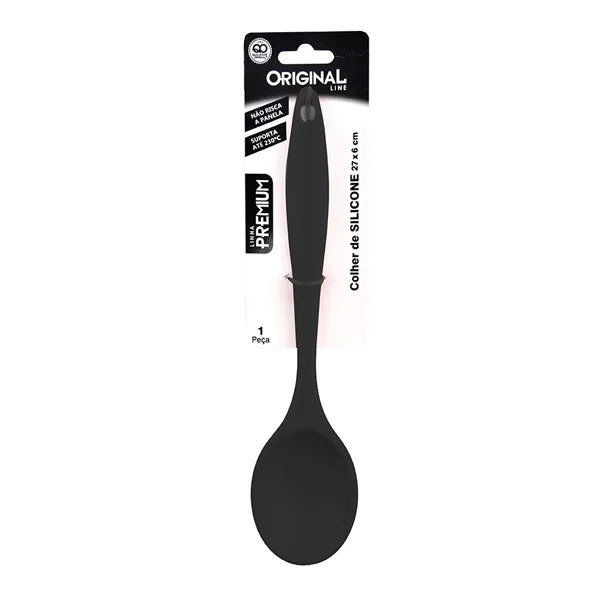 COLHER EM SILICONE PREMIUM 27 X 6 CM