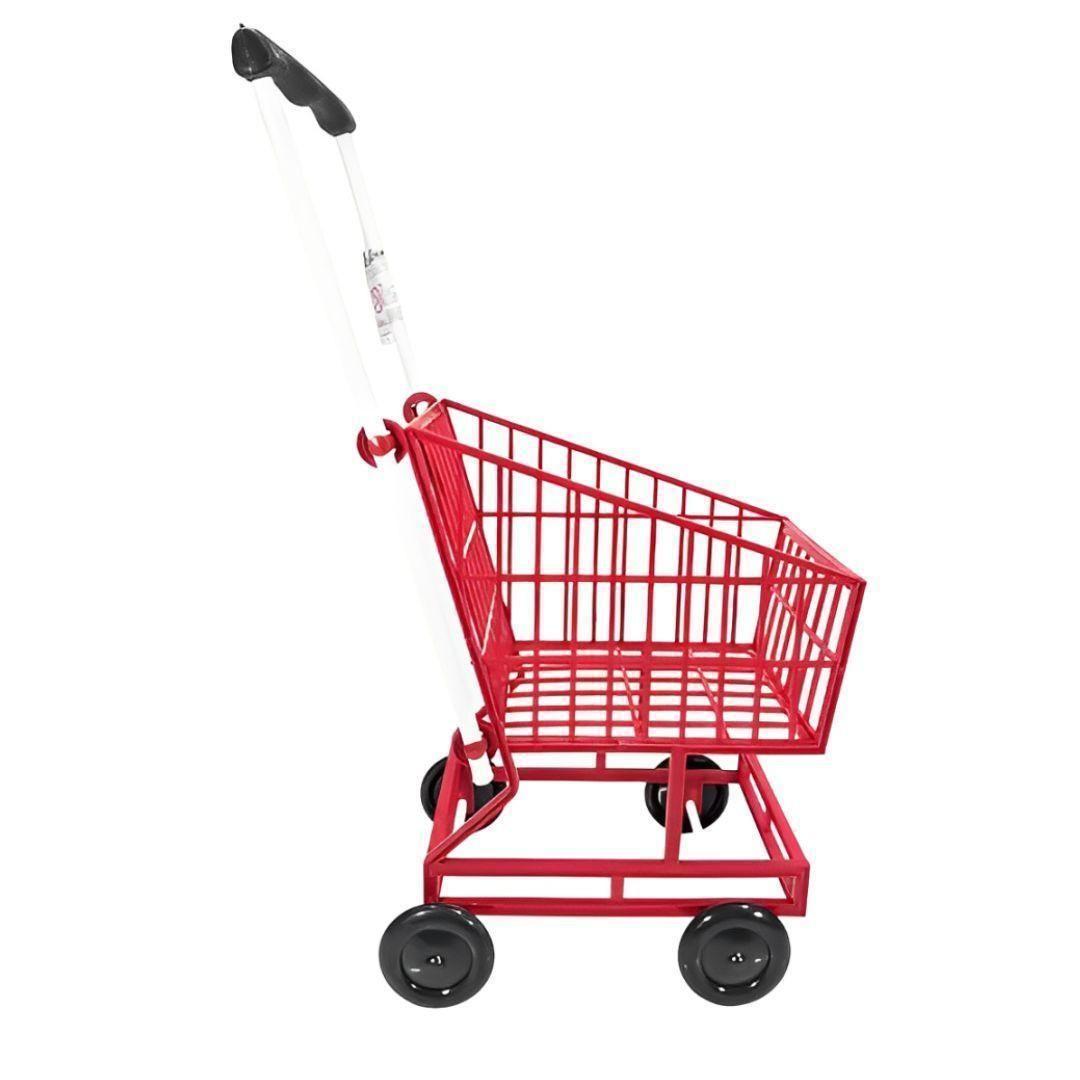 CARRINHO DE SUPERMERCADO - VERMELHO C/ PRETO