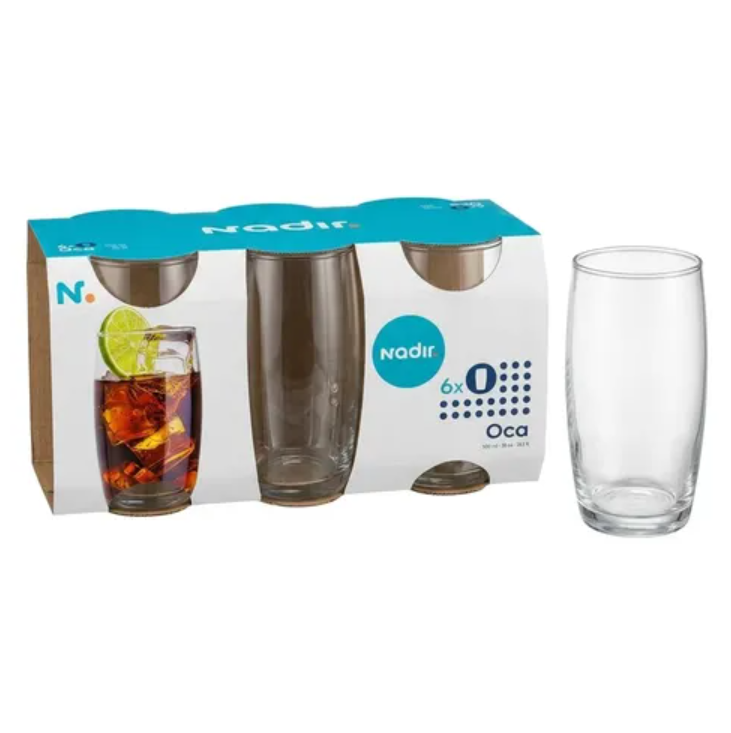 CONJ DE 6 COPOS 300ML NADIR