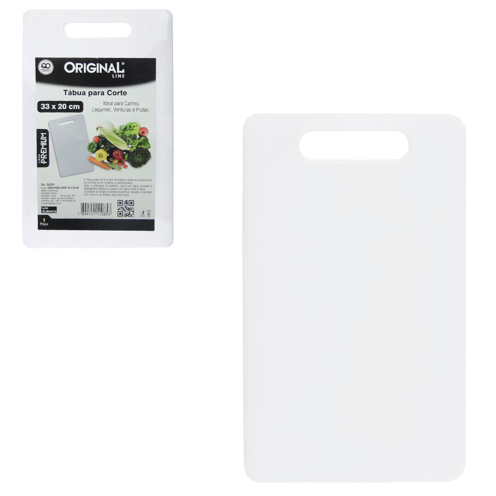 TABUA PARA CORTE PLASTICA 33 X 20 CM - 0.55 MM