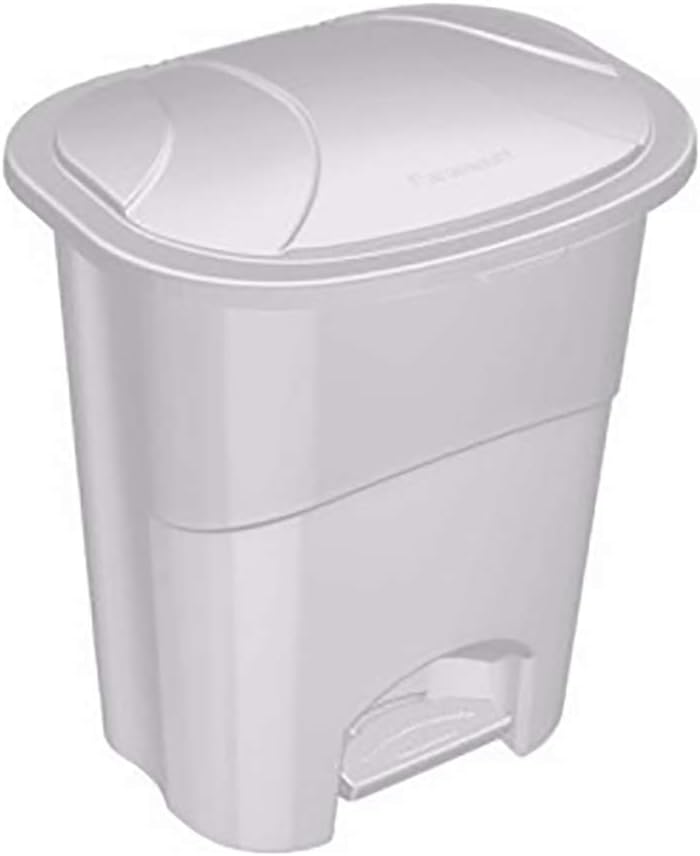 LIXEIRA C/ PEDAL 40 LTS BRANCA