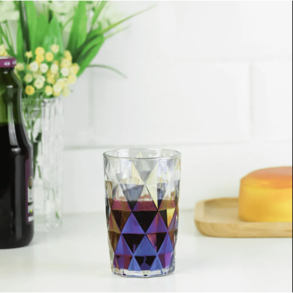 COPO DIAMANTE 350ML RAINBOW 6PCS