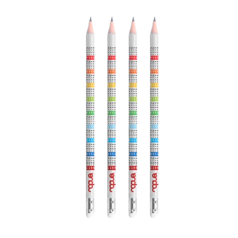 Lápis Grafite Tabuada HB com Borracha