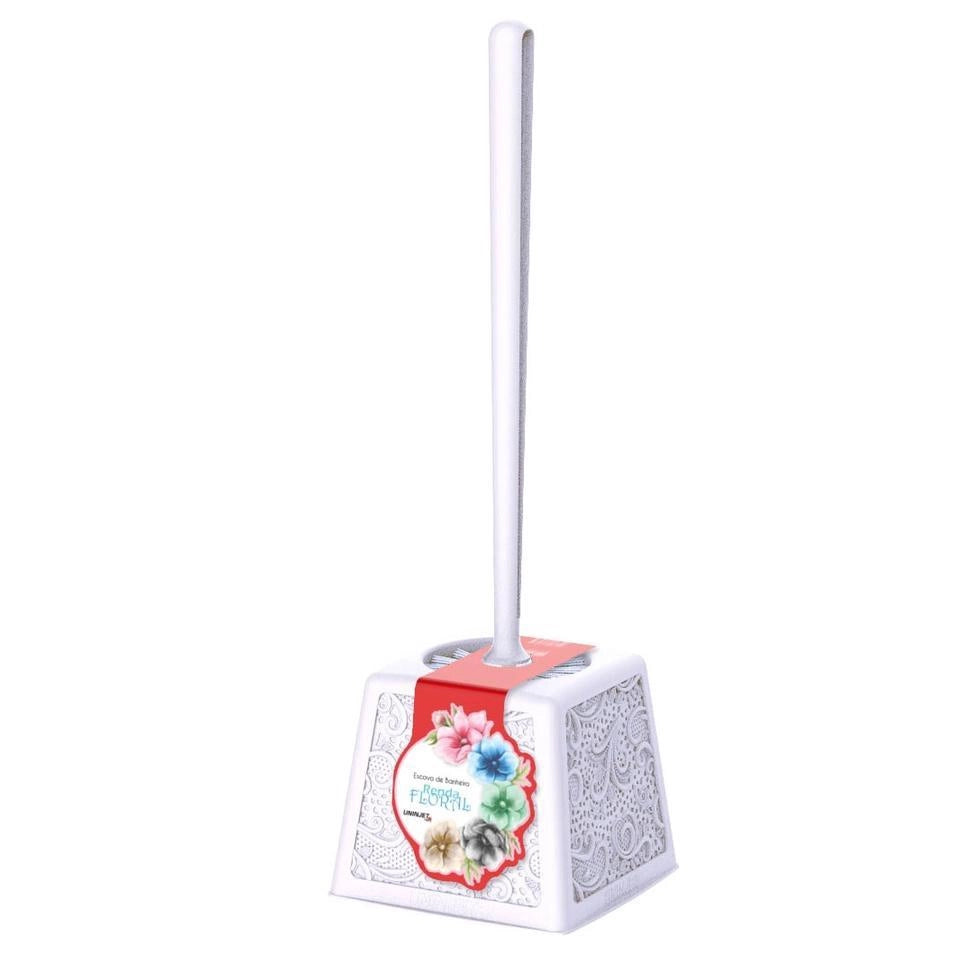 ESCOVA SANITARIA FLORAL PP