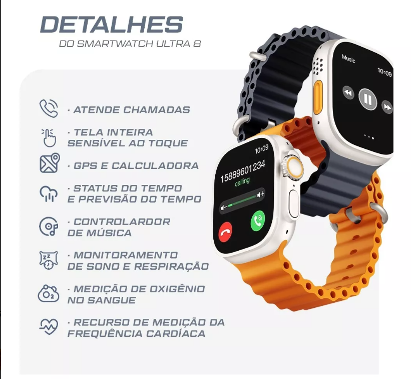 Smartwatch S9 Ultra - Resistente a Água IP68