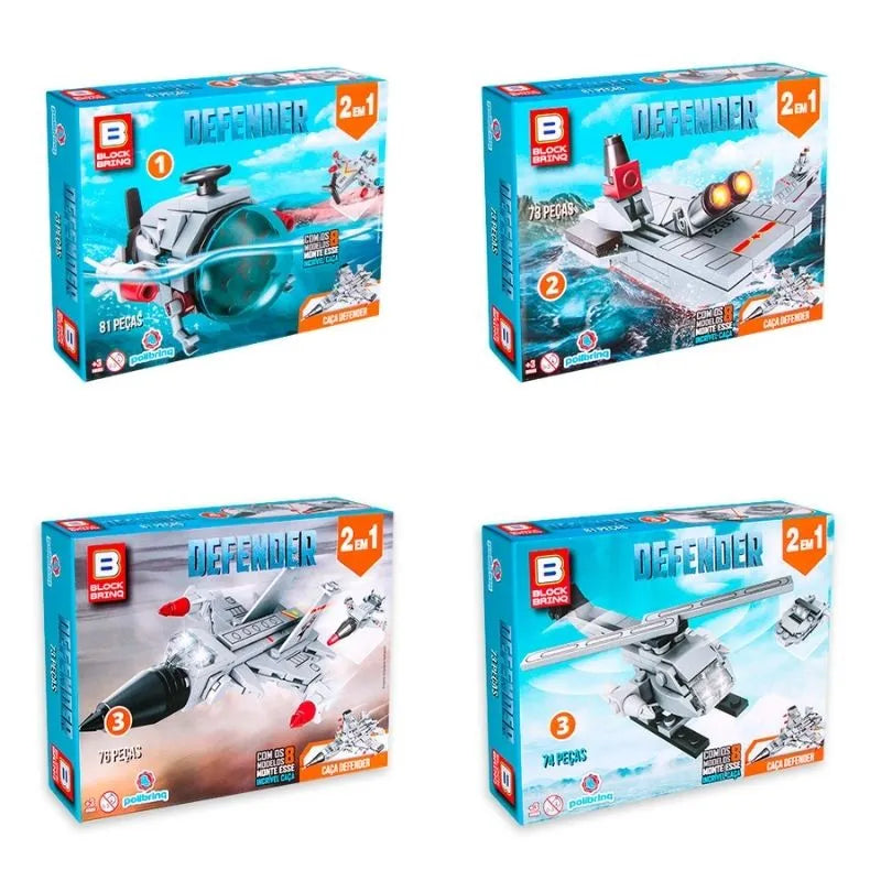 BRINQUEDO MONTA E DESMONTA - ESQUADRAO DE ATAQUE - SORTIDO