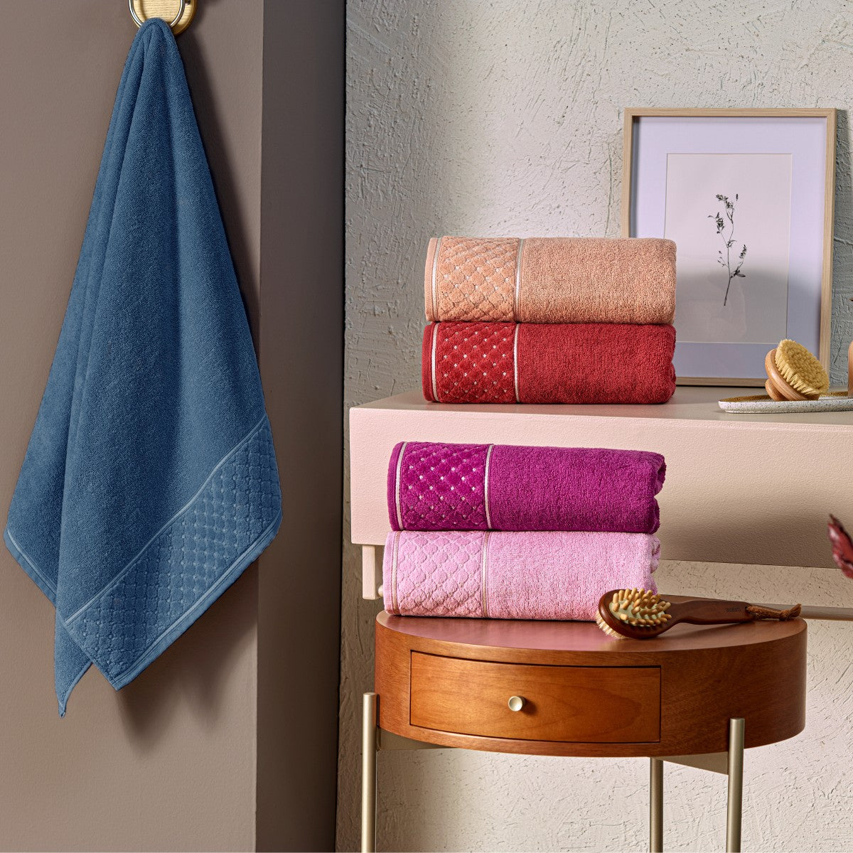 TOALHA ROSTO 50cm x 75cm SAFIRA