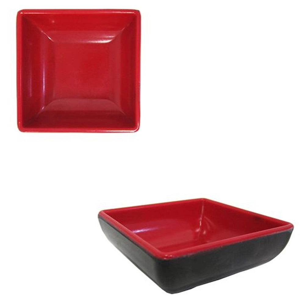 PRATO QUADRADO ORIENTAL MELAMINA, 7*7CM