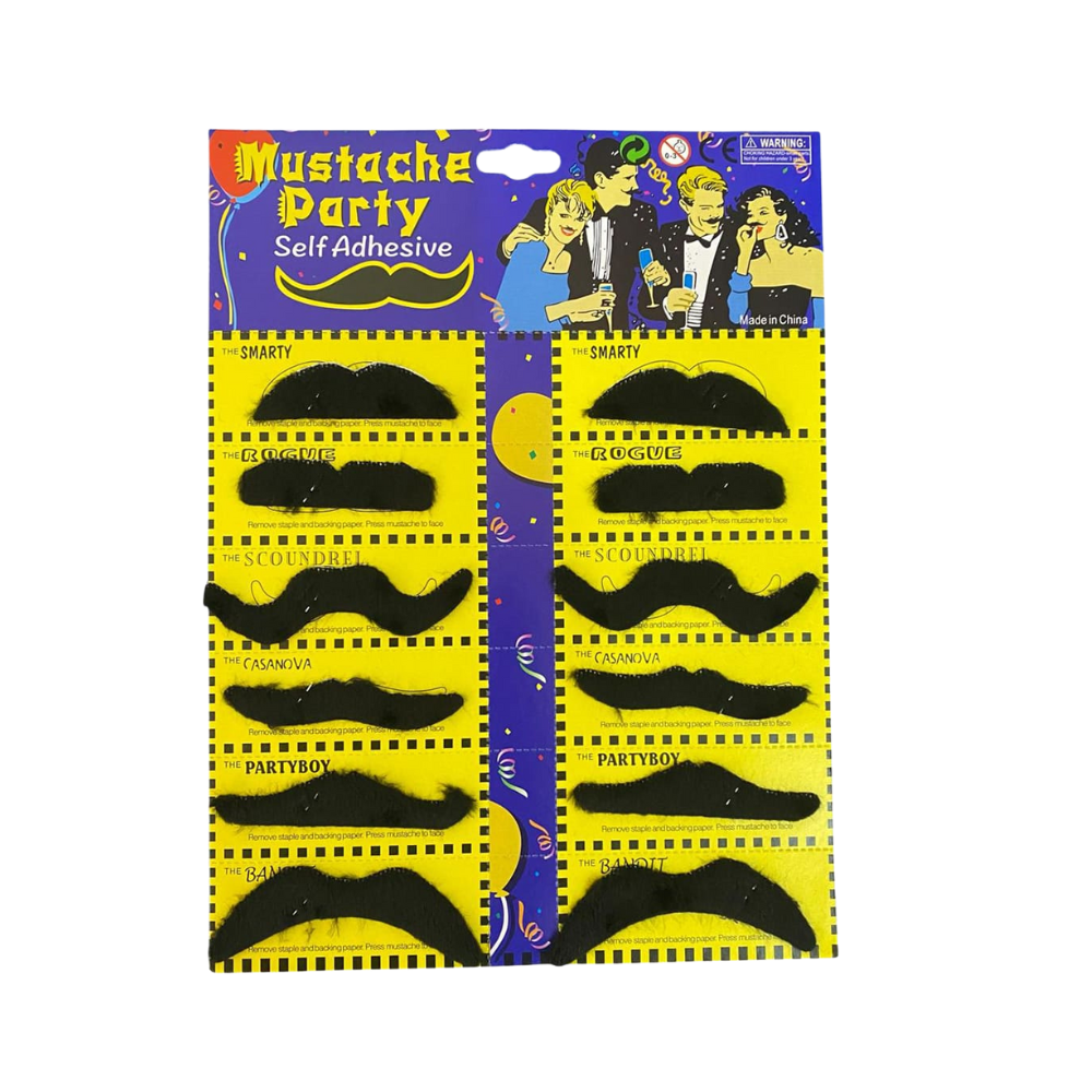 BIGODE FALSO 12PCS