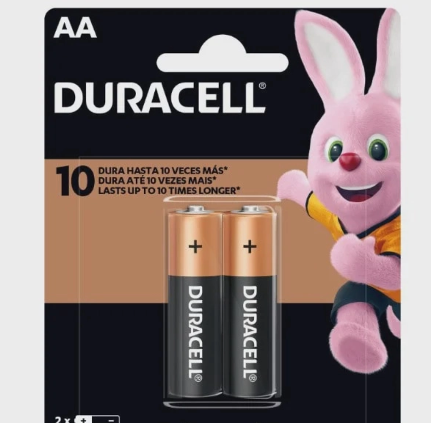 PILHA ALCALINA PEQUENA AA  C 2   DURACELL