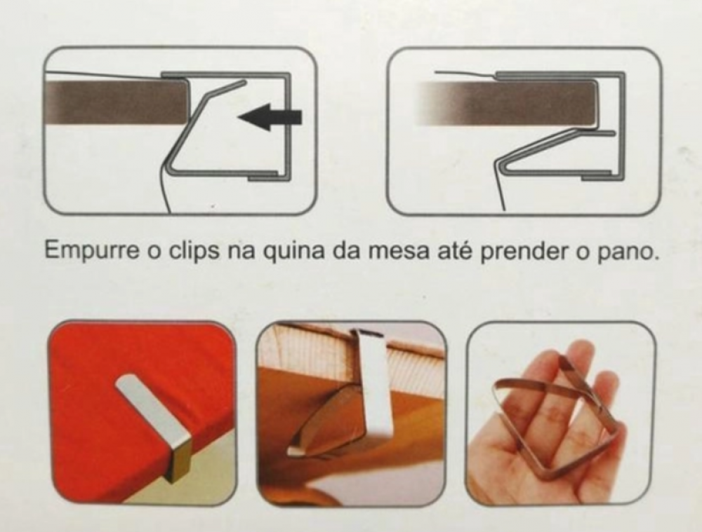 Clips Para Pano De Mesa