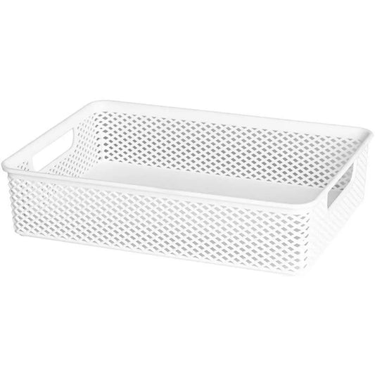 CESTO ORGANIZADOR BRANCO 39X27X7,5 CM LINEA