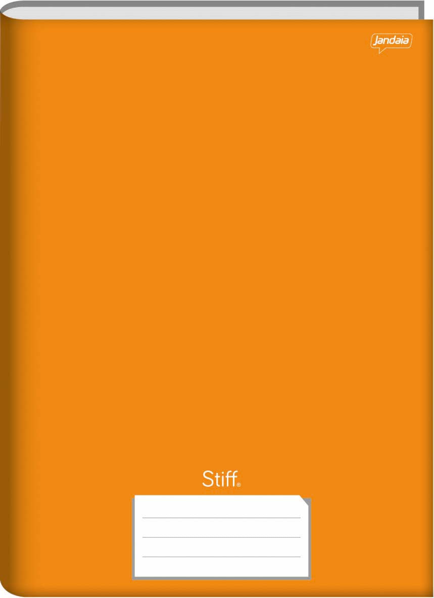 CADERNO BROCHURA  STIFF LARANJA 48FLS