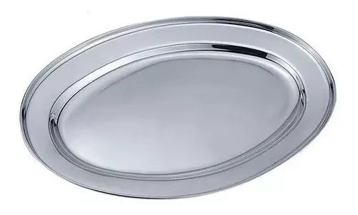 TRAVESSA RASA OVAL INOX (24CM)