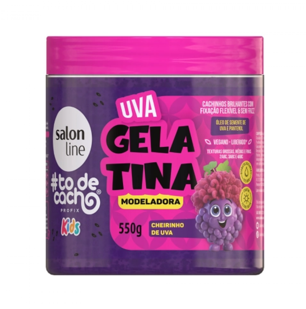 Gelatina Modeladora Salon Line Kids #TDC Uva 550g