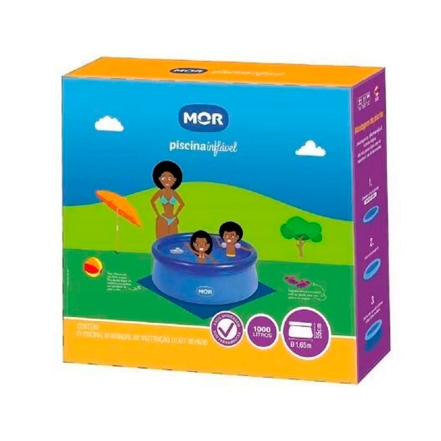 Piscina Redonda 1.000 Litros Inflável Splash Fun