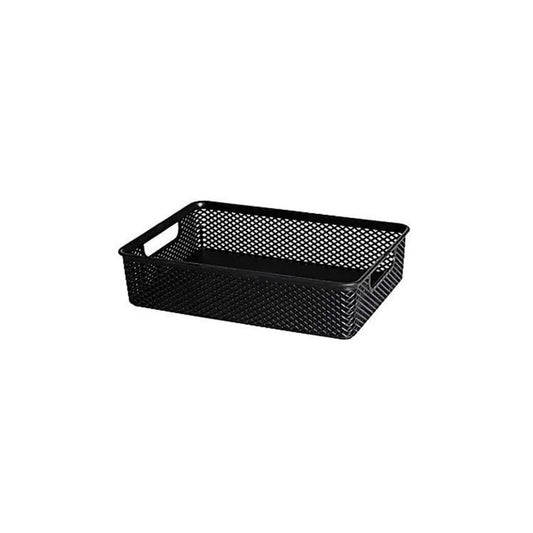 CESTO ORGANIZADOR PRETO 23X16X6,0 CM LINEA