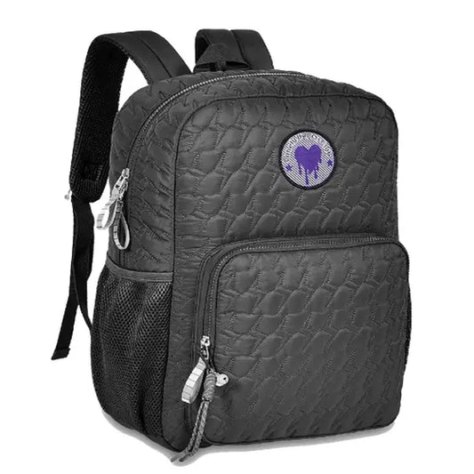 MOCHILA ESCOLAR CLIO GIRLS PRETA COM CHAVEIRO CG23142