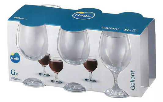 Conjunto de 6 Taças Gallant VINHO TINTO 250ML