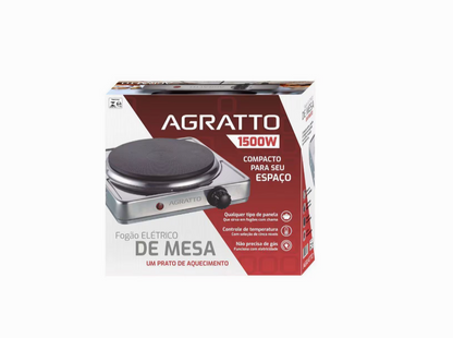 FOGAO ELETRICO DE MESA UM PRATO 127V 1500W AGRATTO