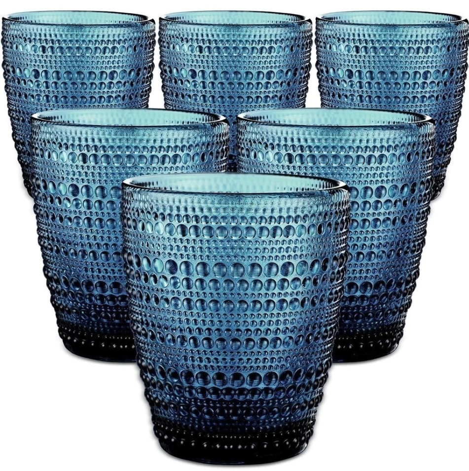 CONJ DE COPO PÉROLA 300ML AZUL
