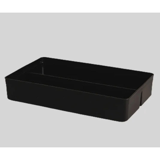 ORGANIZADOR PP MODULAR C/ DIVISORIAS PRETO 40 X 25 X 7,5 CM